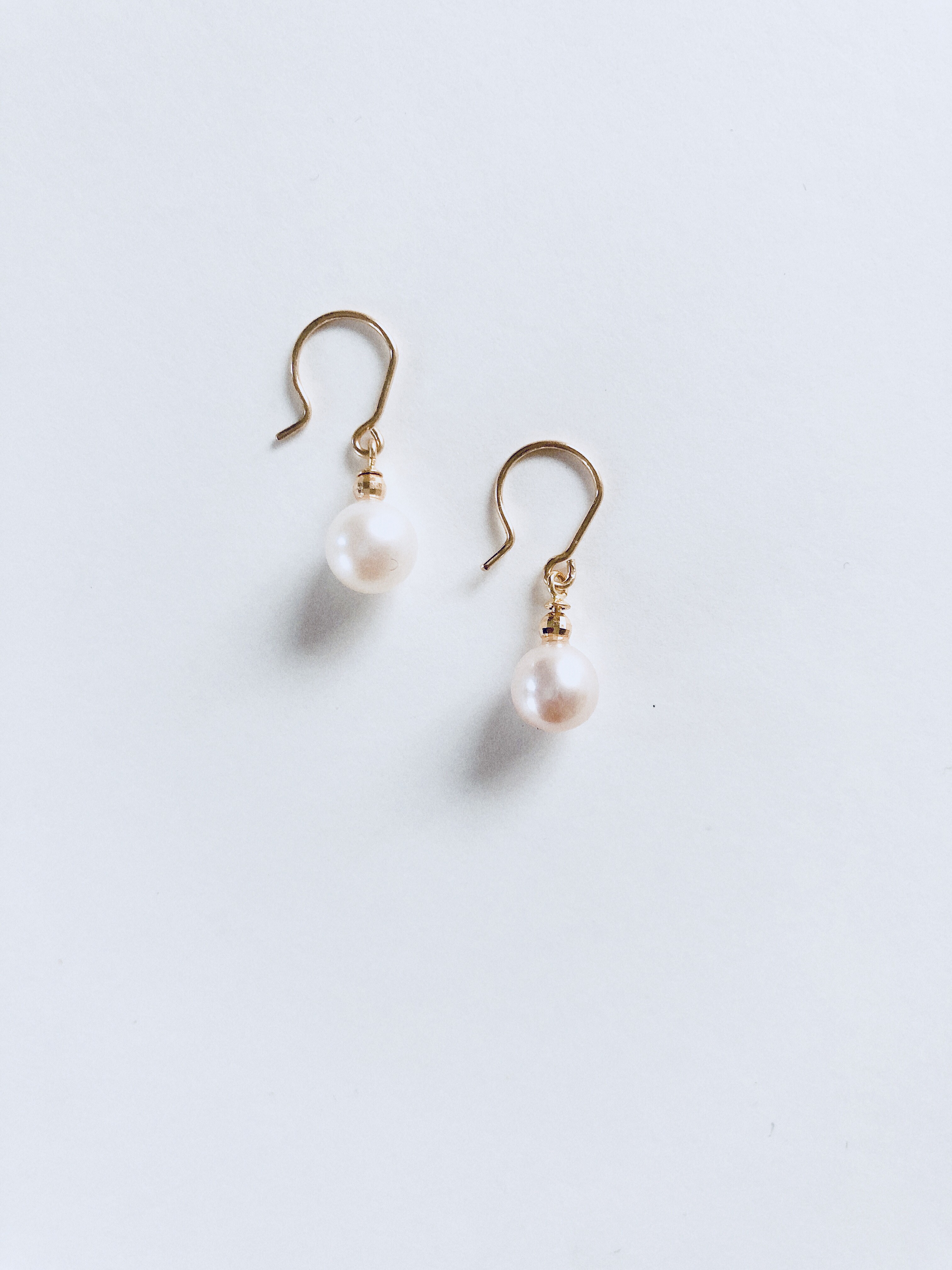 18金パールピアス