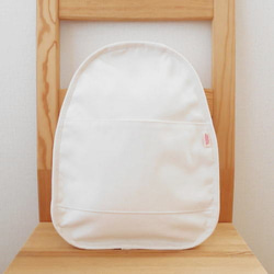 たまご型リュック・マスタード×オフホワイト 7枚目の画像