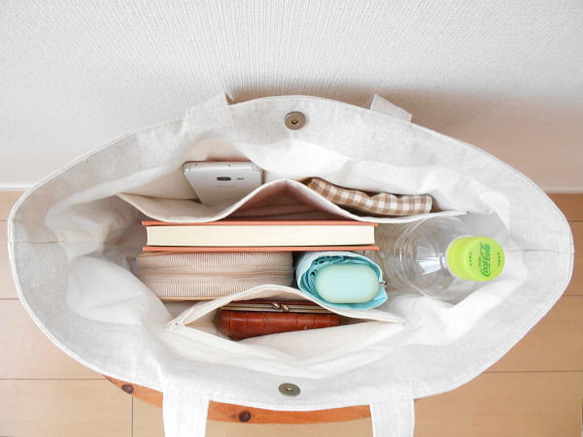 レースとストライプのサマーバッグ 4枚目の画像