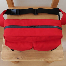 ヒップバッグ・レッド 5枚目の画像