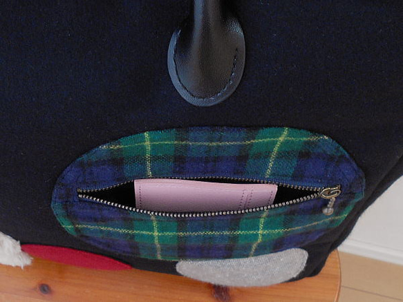 【Creema限定】冬のトートバッグ・まる 5枚目の画像