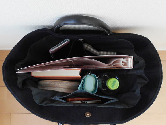 【Creema限定】冬のトートバッグ・まる 7枚目の画像