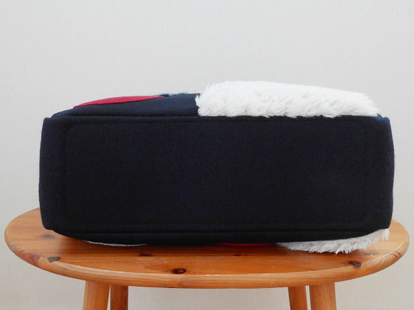 【Creema限定】冬のトートバッグ・まる 8枚目の画像