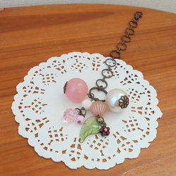 バッグチャーム付き・冬のボアトート 5枚目の画像