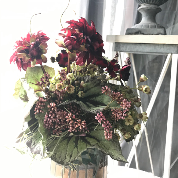 秋冬のアートフィシャルフラワーの花束 5枚目の画像