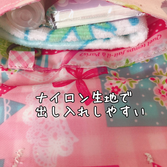 045）痛くない移動ポケット　マカロン　チョークバッグ　内側ナイロン　クリップ一体型 8枚目の画像