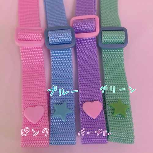 041）シャカシャカ移動ポケット 透明ビニール パープル系 ゆめかわ