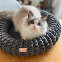 【本日限定値下】猫のプフ-ボシャルウィットプフ-No.8 本日限定値下】猫のプフ-ボシャルウィットプフ-No.8 本日限定値