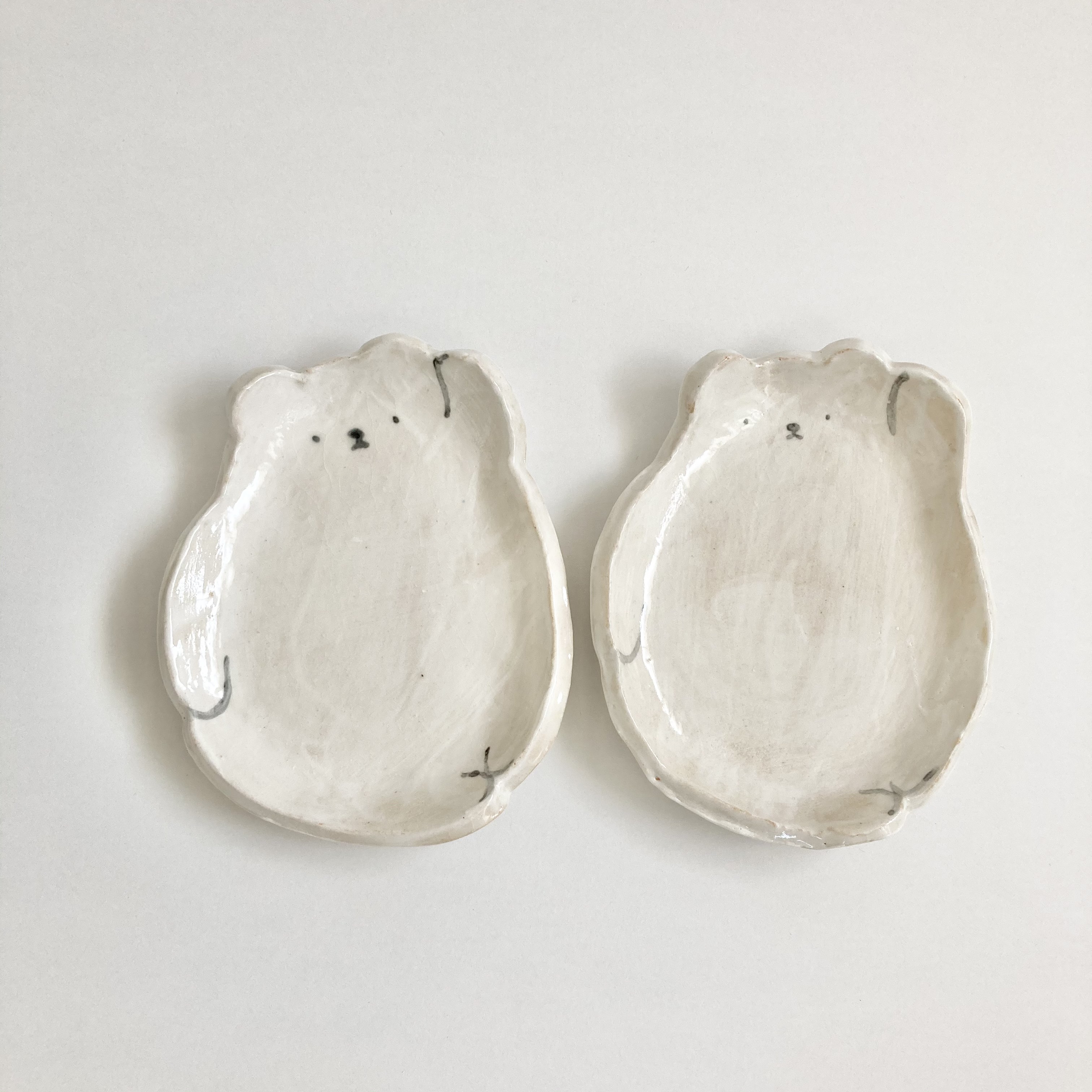 美品 *＊*… シロクマのお皿大＆中皿 各2枚セット *＊*… 1.jpg