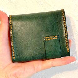 手のひらサイズのミニ財布 ロロマレザー使用 4枚目の画像