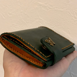 手のひらサイズのミニ財布 ロロマレザー使用 5枚目の画像