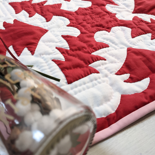 ハワイアンキルト クリスマス タペストリー マット その他