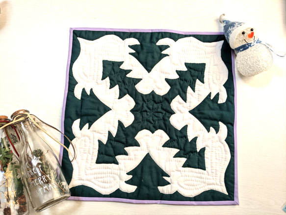 ハワイアンキルト クリスマス タペストリー マット その他インテリア