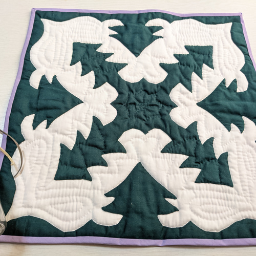 ハワイアンキルト クリスマス タペストリー マット その他インテリア