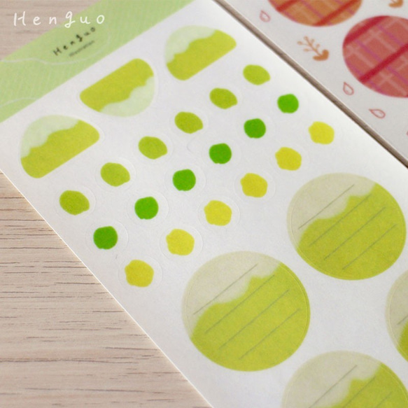 ○ 山的綠色(2張入)｜割型透明貼紙｜2種圖案款式 手帳貼紙 標籤貼紙 第4張的照片