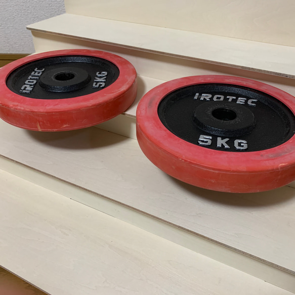 組立式ひな壇ディスプレイ棚【シナベニア570mm3段／4段】 9枚目の画像