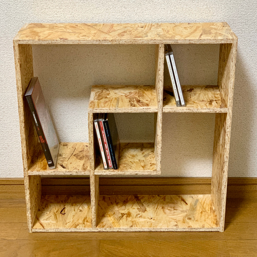 オープンシェルフ OSB合板 【交差型】 棚・シェルフ・ラック 工房mona