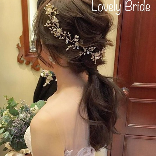 ヘッドドレス ヘッドピース ヘアアクセサリー 髪飾り ゴールド ヘッドドレス ヘッドピース ヘアアクセサリー 髪飾り ゴールド