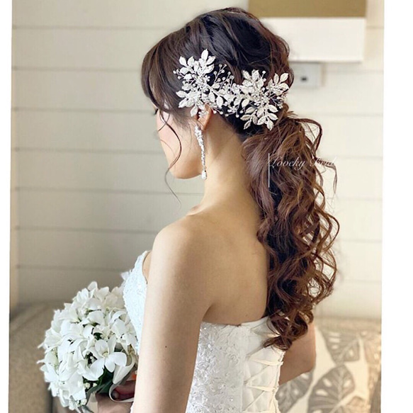 ブライダル 結婚式 ヘッドドレス ウエディング シルバー ヘア ブライダル 結婚式 ヘッドドレス ウエディング シルバー ヘア