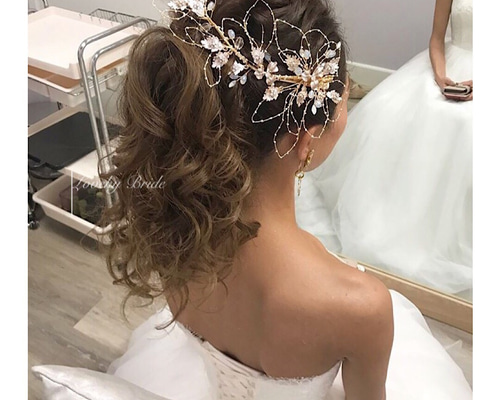 結婚式 ヘッドドレス ウエディング ヘアアクセサリー ヘッド
