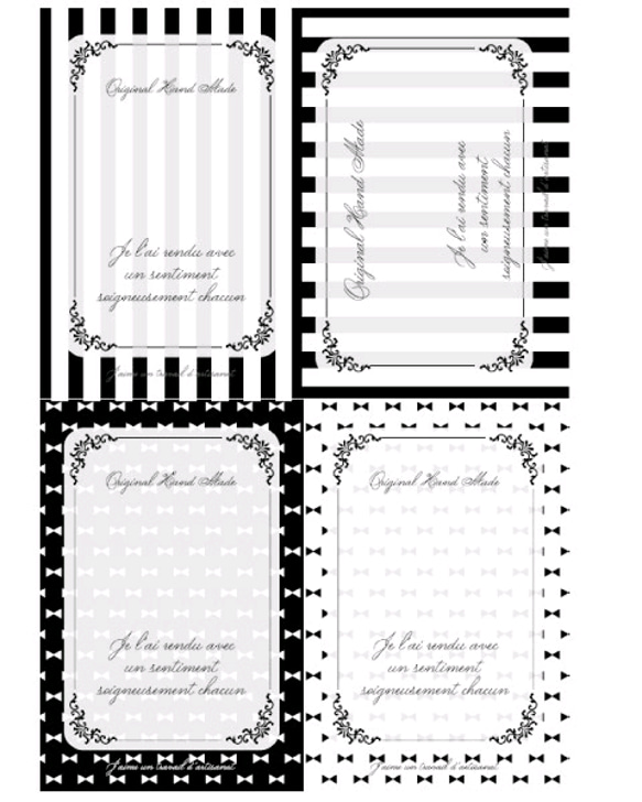 【80枚分】アクセサリー台紙・1/4分割タイプ【RS028】 2枚目の画像