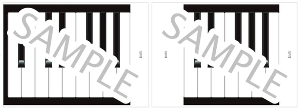 【紙ピアノ】【 紙鍵盤 88 】 ピアノ　教材　実物大　88鍵盤 紙鍵盤 9枚目の画像