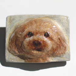 オーダーメイド　うちの子　ペット　の陶土ブローチ 2枚目の画像