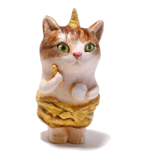 猫の寅 干支トラ柄パンツの雷神猫 招き猫 シマ堂 通販 12728390｜Creema