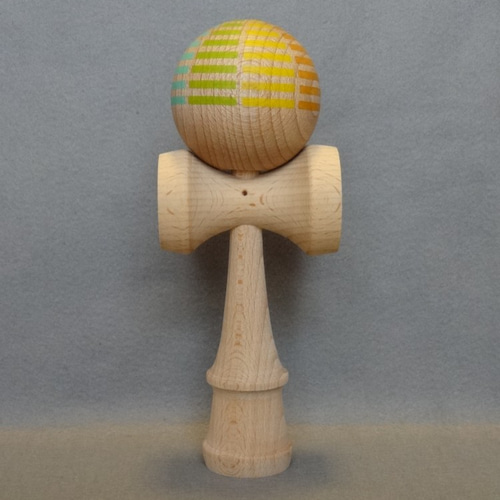 けん玉 レインボーカラー ネオン その他インテリア雑貨 木と紙の工房