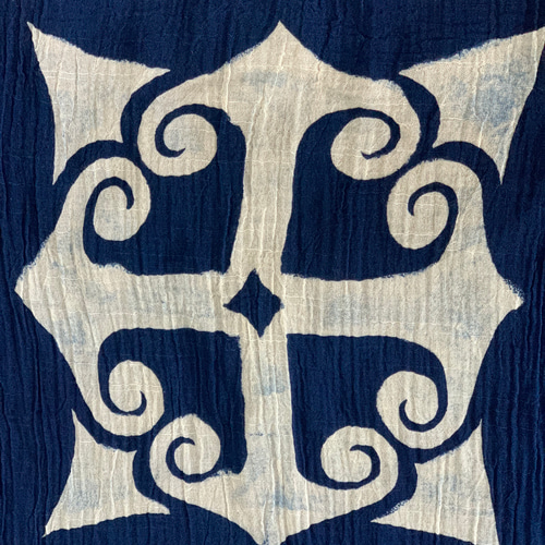 アイヌ刺繍 藍染めスタイ ９まいめ アイヌ文様 藍染めストール ストール Rainent 通販 11208720｜Creema
