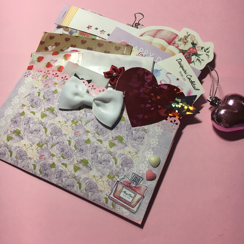 おすそ分け　ローディッドペーパーバック　紙もの詰め合わせ おすそ分け ローディッドペーパーバッグ▹▸﻿ぶどうオレ メモ帳