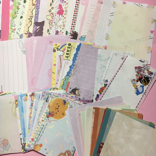 デザインペーパー おすそ分けセット C ♡20枚 レトロアニマル デザペ