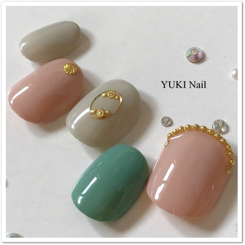 yuko ネイルチップ フルオーダー 3種類 yuko ネイルチップ フル