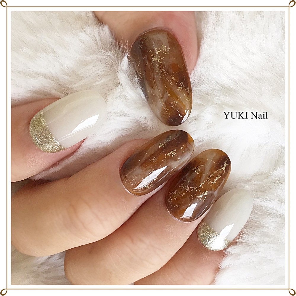 べっ甲ネイル ネイルチップ（つけ爪） yuki-nail 通販 12569403