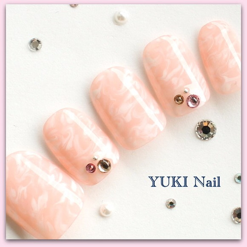 マーブルネイル/付け爪/ネイルチップ/ネイル/上品/華やか/シンプル  
