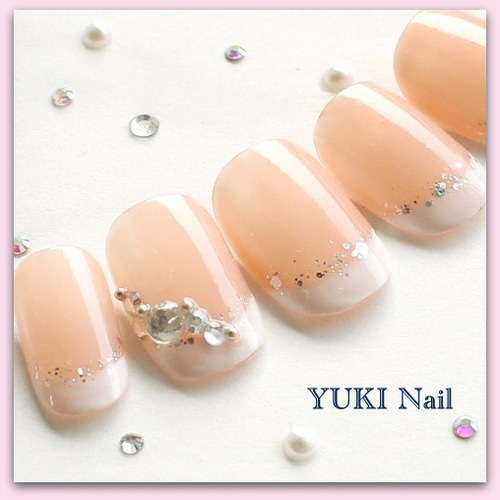 ネイルチップ・付け爪 Yuuu.nail フレンチネイル ネイルチップ（つけ爪） yuki-nail 通販 1336543