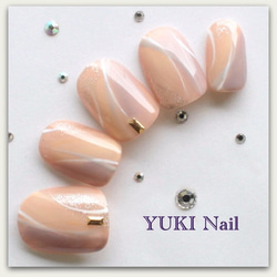 まゆページ ネイルチップ 大人ベージュ系ネイル ネイルチップ（つけ爪） yuki-nail 通販