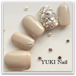 ゆちゃページ ネイルチップ ベージュの色違いネイル ネイルチップ（つけ爪） yuki-nail 通販