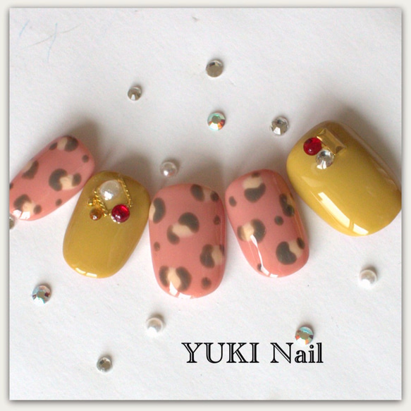 Leopard Nail / Nail / Nail Tips / Nail / Gel 第3張的照片