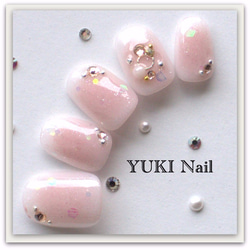 いちごミルクネイル ネイルチップ（つけ爪） yuki-nail 通販