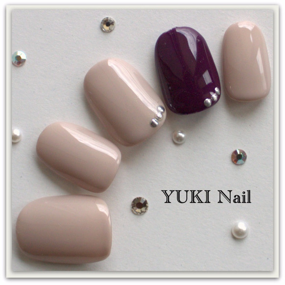 2カラーネイル ネイルチップ（つけ爪） yuki-nail 通販 4117121