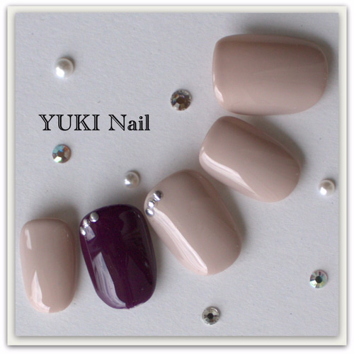 milk.ページ 2点 ネイルチップ 2カラーネイル ネイルチップ（つけ爪） yuki-nail 通販 4117121