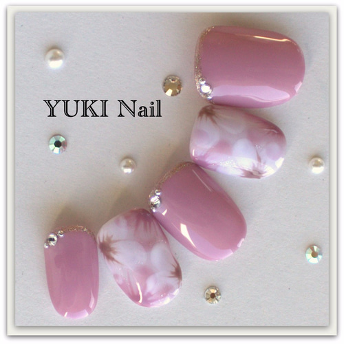 フラワーネイル4 ネイルチップ（つけ爪） yuki-nail 通販