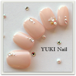 大人シンプル ネイルチップ インクニュアンスとミルクのシンプル大人ネイルチップ(507 - ネイル