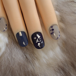 Marble Navy / Nail Tips / Nail Tips / Nail / Elegant / Gorgeous 第3張的照片