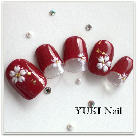 Bold Sakura Nail / Nail Tips / Nail / 優雅 / 華麗 / 簡約 / 美麗 / 啫喱 第2張的照片