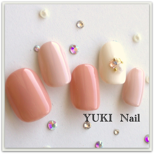 癒し女子のシンプルネイル ネイルチップ（つけ爪） yuki-nail