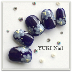 5色のカラフルネイル ネイルチップ（つけ爪） yuki-nail 通販 9111165