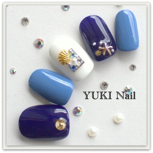 夏ネイル2 ネイルチップ（つけ爪） yuki-nail 通販 7527785