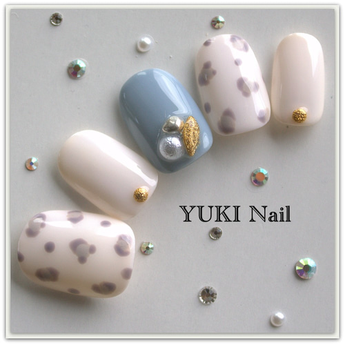 SALE ネイルチップ マグネット レオパードネイルチップ ネイル